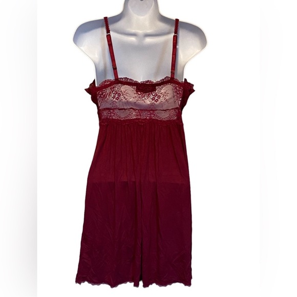 INC International Concepts Lace-Trimmed Knit Chemise Nightgown Rhododendron - Picture 5 of 9